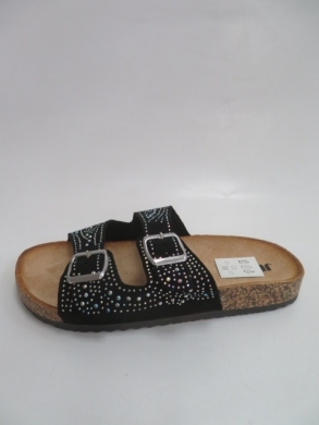 Klapki damskie na płaskim (36-41) 44508 BLACK
