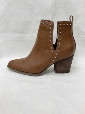 Botki damskie na obcasie (36-41) B-664 CAMEL