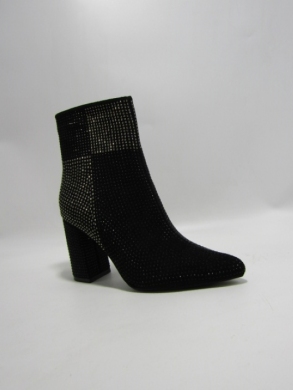 Botki damskie ocieplane na obcasie (36-41) SH0316 BLACK