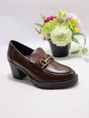 Półbuty damskie na obcasie (36-41) CHC367 BROWN