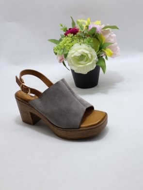 Sandały damskie na obcasie (36-41) D319 GREY