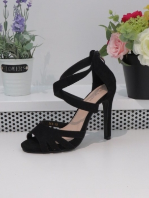 Sandały damskie na szpilce (36-41) 368-10 BLACK