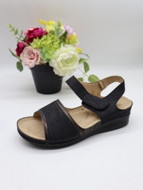 Sandały damskie na płaskim (36-42) 21325-1 BLACK