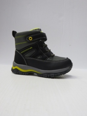 Botki chłopięce ocieplane (23-28) F978 GREY/YELLOW