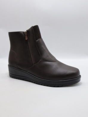 Botki damskie ocieplane na płaskim (36-41) W33-A10 BROWN