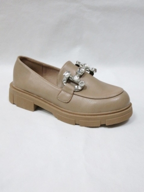 Mokasyny damskie na płaskim (36-41) JH273 KHAKI