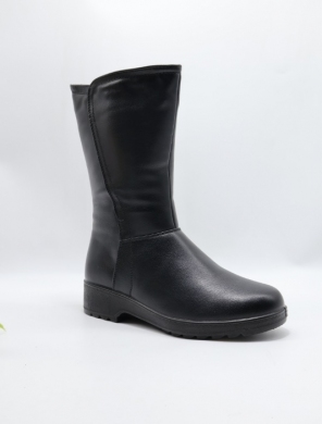 Kozaki damskie ocieplane na płaskim (36-41) 190 BLACK