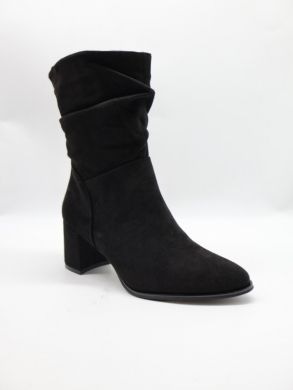 Botki damskie ocieplane na obcasie (36-41) HQ339 BL