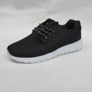 Buty sportowe młodzieżowe (36-41) DN15-1 BLACK/WHITE