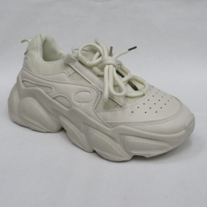 Buty sportowe damskie na płaskim (36-41) PC100 BEIGE