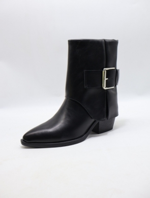 Botki damskie na obcasie (36-41) 68349 BLACK