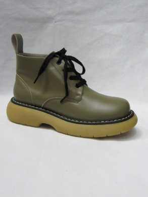 Botki damskie na płaskim (36-41) DE1091 KHAKI