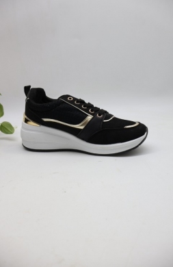 Buty sportowe damskie na koturnie (36-41) 88-109 BLACK