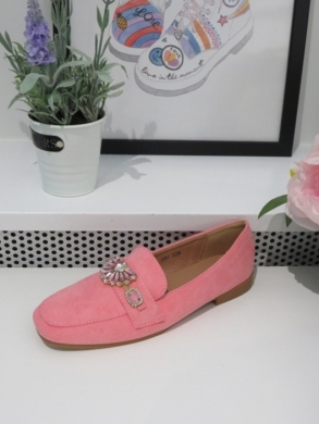 Mokasyny damskie na płaskim (36-41) 3691 PINK