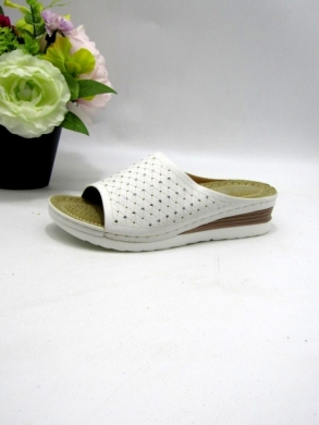Klapki damskie na koturnie (36-41) N22-1067 WHITE
