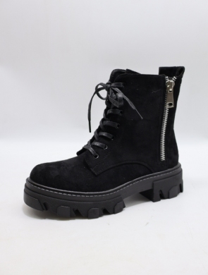 Botki damskie na płaskim (36-41) DE304S BLACK