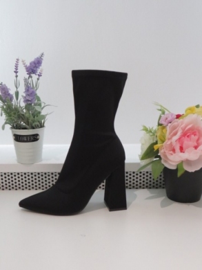 Botki damskie na obcasie (36-41) MVP320 BLACK