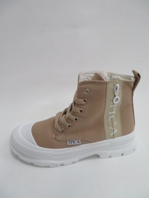 Trampki damskie na płaskim (36-41) X-2106 KHAKI