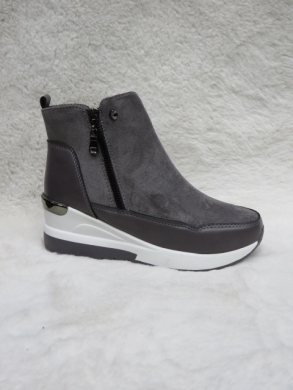 Botki damskie ocieplane na koturnie (36-41) HY713 GREY