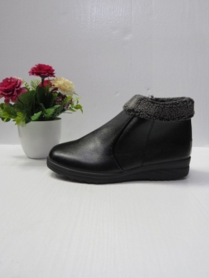 Botki damskie ocieplane na płaskim (36-41) QY-6 BLACK