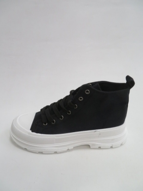 Trampki damskie na koturnie (36-41) 2023 BLACK