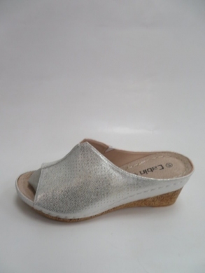 Klapki damskie na koturnie (36-41) C9909-12 SILVER