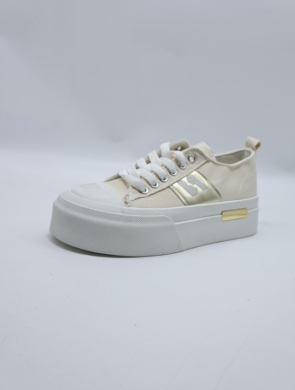Trampki damskie na płaskim (36-41) LY100 BEIGE