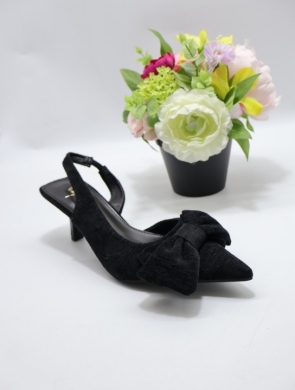 Czółenki damskie na szpilce (36-41) F419 BLACK