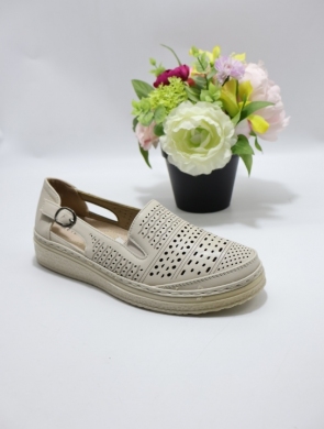 Półbuty damskie na płaskim (36-41) 26000-4 BEIGE