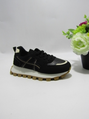 Buty sportowe damskie na koturnie (36-41) YH30 BLACK