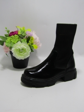 Botki damskie na płaskim (36-41) A786 BLACK