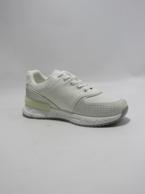 Buty sportowe damskie na płaskim (36-41) 36500-8 WHITE