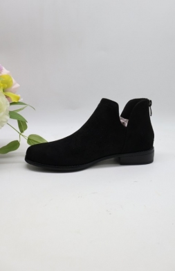 Botki damskie na płaskim (36-41) H2528-1 BLACK