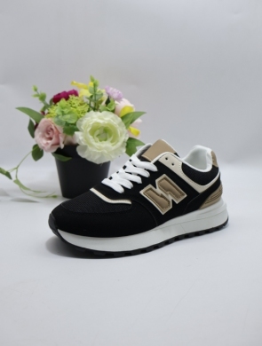 Buty sportowe damskie na płaskim (36-41) 9222-03 BLACK