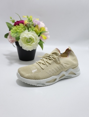 Buty sportowe damskie na płaskim (36-41) REB055 BEIGE