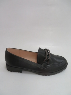 Mokasyny damskie na płaskim (36-41) W193 BLACK