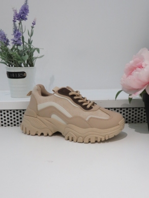 Buty sportowe damskie na płaskim (36-41) A88-166 KHAKI