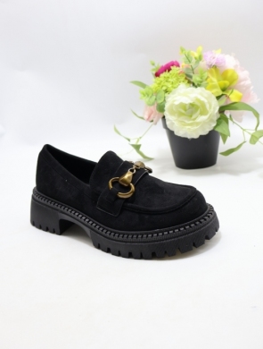 Mokasyny damskie na płaskim (36-41) 5275 BLACK