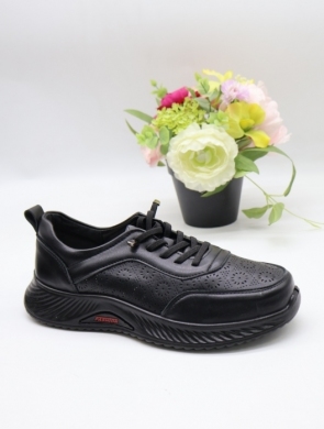 Buty sportowe damskie na płaskim (39-43) DBK01-1 BLACK