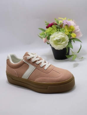 Buty sportowe damskie na płaskim (36-41) C670 PINK