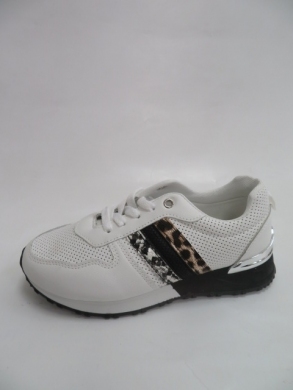 Buty sportowe damskie na płaskim (36-41) SL027 WHITE
