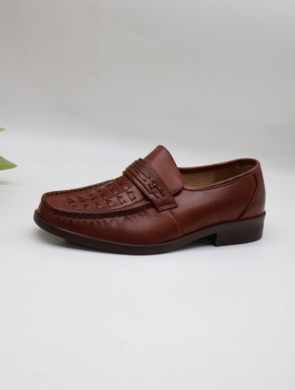 Półbuty damskie na płaskim (39-43) 5997T-2 BROWN