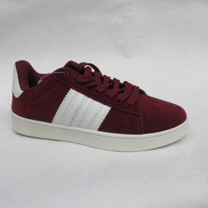 Buty sportowe damskie na płaskim (36-41) DS95-11 BURGUNDY