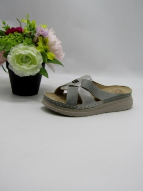 Klapki damskie na koturnie (39-43) DT21-2 GREY