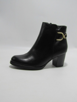 Botki damskie ocieplane na obcasie (36-41) 1369 BLK