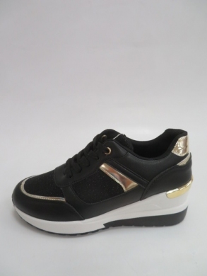 Sportowe Damskie na koturnie (36-41) 8030 BLACK