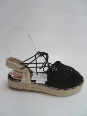 Sandały damskie na koturnie (36-41) ZZ-29 BLACK
