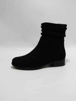 Botki damskie na płaskim (36-41) 6054-1 BLACK