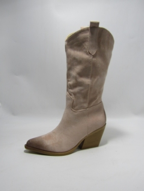 Kozaki damskie na obcasie (36-41) 4439 PINK