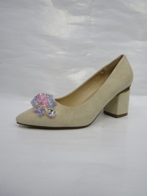 Czółenki damskie na obcasie (36-41) NS322 BEIGE